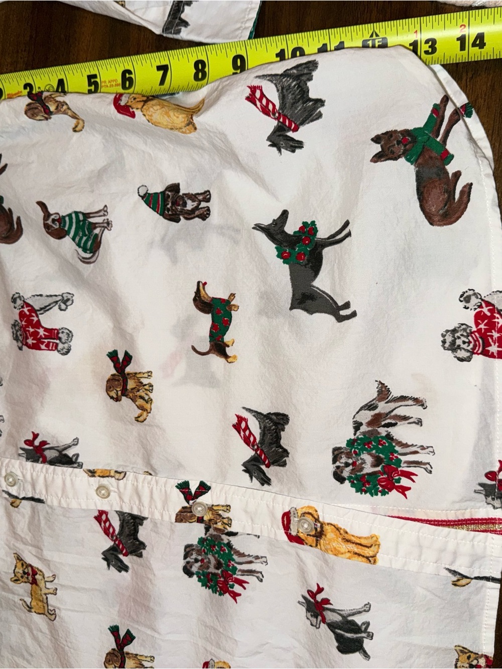 Talbots White Button-Up Shirt with Playful Dog Print - Picture 12 of 12